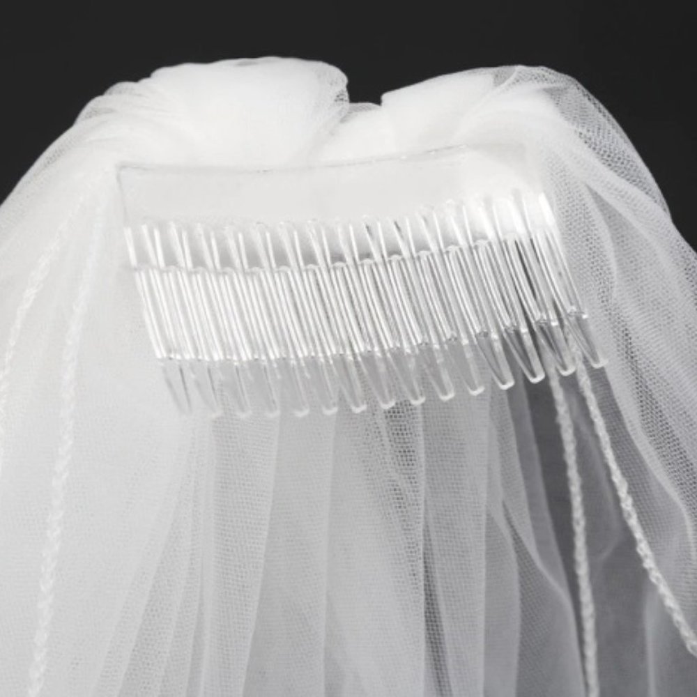 Wedding veil white medium brand new - Picture 7 of 7